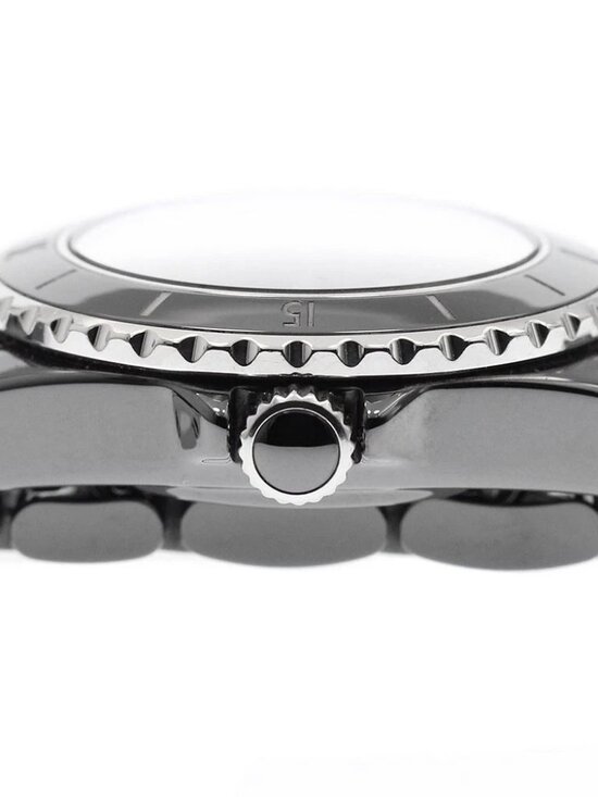 CHANEL J12 H5701 Black Ceramic 33MM 12P Diamond Quartz Ladies Watch_953439 main image 4